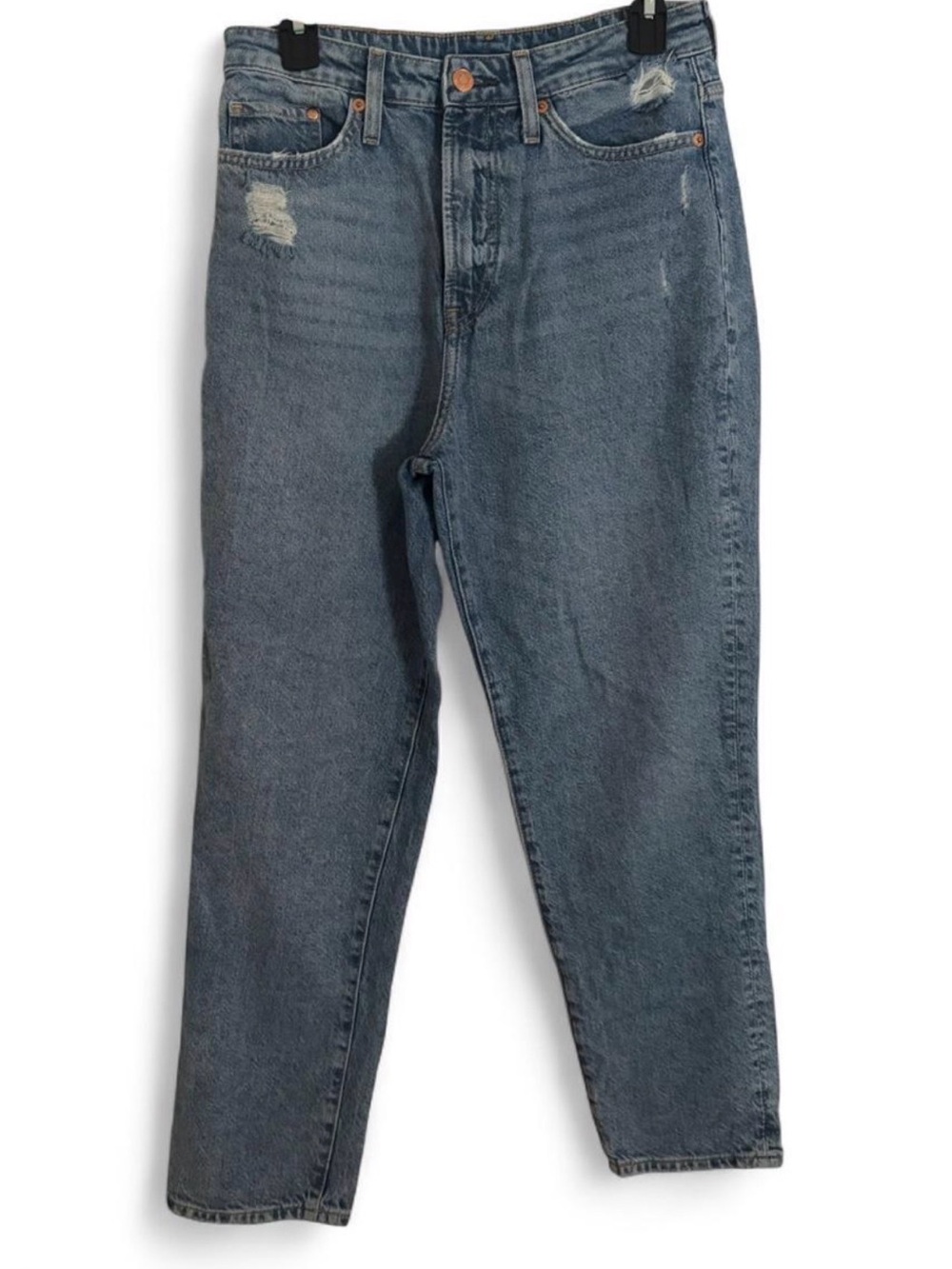Mom Jeans Women’s size 6 cropped 26” inseam ultra high waist medium wash denim